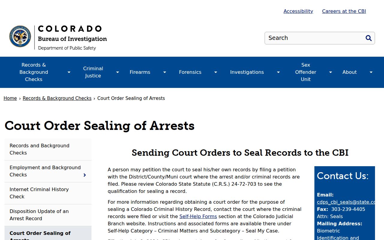 Boulder County sex offender search and separate CBI record guidance