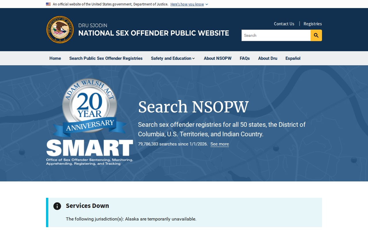 Boulder County sex offender search through the national registry website